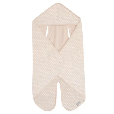 Produktbild von roba Baby Einschlagdecke Frosty Almond - Baumwolle - Babydecke für Autositz, Babyschale oder Kinderwagen