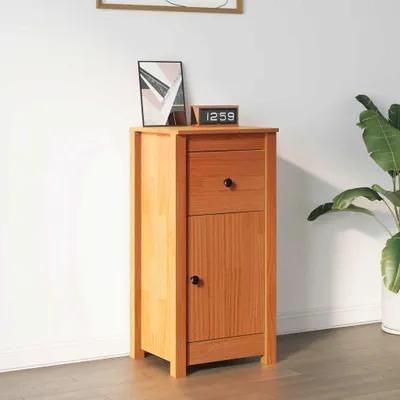 Obrázok produktu pre Maison Exclusive - Komoda voskovohnedá 39 x 34,5 x 80 cm Masívne borovicové drevo