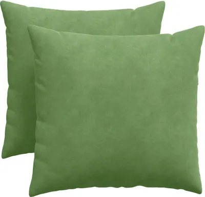 Obrázok produktu pre vidaXL Vankúše na pohovku, 2 ks, svetlozelené, 50 x 50 cm, manšestr
