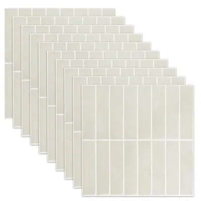 Produktbild von 3D-Wandaufkleber – Selbstklebend – Beige – 30 x 30 cm – Set mit 10 Stück