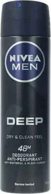 Immagine prodotto di Nivea Men Deep Black Carbon Deodorant Spray 150 ml