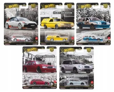 Produktbild von HOT WHEELS Premium Fast Wagons 5er-Set – Car Culture – Neu &