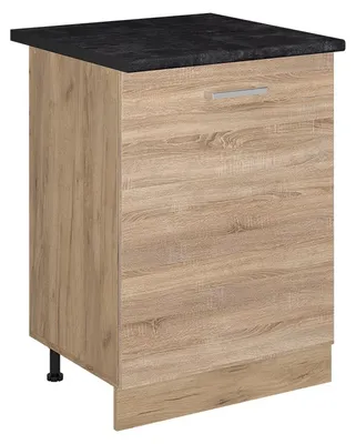 Imagen del producto de Mueble bajo de cocina Vicco R-Line Sonoma/Roble dorado 60 cm con 1 puerta encimera Antracita, Model 72203