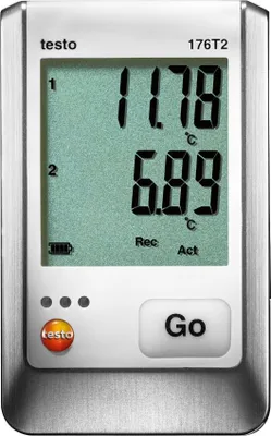 Produktbild von testo - 176 T2 - 0572 1762 - Temperaturlogger zur präzisen Überwachung von Temperaturen