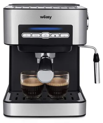 Espressomaschine, 20 bar, 1,6 l Tank, 4 Programme, Edelstahl, 850 W