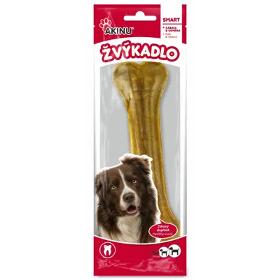 Obrázok produktu pre Akinu Kosť z byvolej kože prírodná pochúťka pre psy žuvacia 22 cm 1 ks