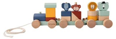 Image de Trixie Houten Dierentrein, 19dlg.