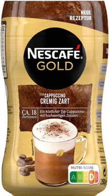 Produktbild von Nescafé Gold Typ Cappuccino Cremig Zart, Löslicher Bohnenkaffee, Instantkaffee, Instant Kaffee, Dose, 10 x 250 g