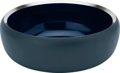 Produktbild von Stelton Schale Ora, Dekoschale, Schälchen, Edelstahl pulverbeschichtet, Dusty Blue, Midnight Blue, D 22 cm, 101