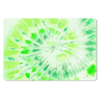 Produktbild von MuchoWow® Schreibtischunterlage Krawattenfärbung - Muschel - Grün 60x40 cm - XXL Mauspad - Großes Mauspad