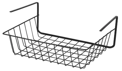 Produktbild von Hangekorb fur Schrank - Metall - schwarz - 29 x 21 x 11 cm - Schrankkorb
