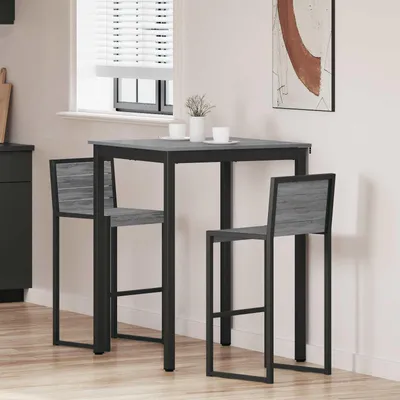 Image de Maison Exclusive - Table d'appoint en bois stratifié, forme carrée