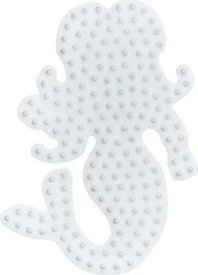 Produktbild von Hama® Bügelperlen midi Stiftplatte Motiv Meerjungfrau weiß.