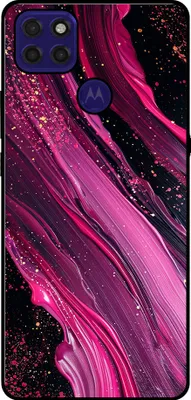 Produktbild von Smartphonica Telefon Fall geeignet für Motorola Moto G9 Power mit Marmor-Druck - TPU zurück Abdeckung Fall Marmor-Design - lila rosa