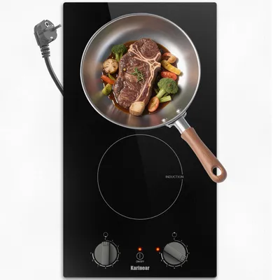 Induktionskochfeld 2 Zonen 3500 W 30 cm Touch-Steuerung