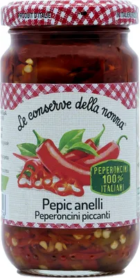 Image de Les conserves de Nonna Pepic : rondelles de piments (Chilischotenringe) 190 g