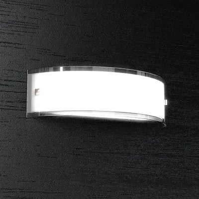 Immagine prodotto di Applique Contemporanea Linear Metallo E Vetro Bianco 2 Luci E27 40Cm
