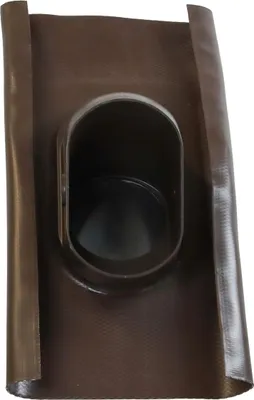 Produktbild von Auraflex DN 125 braun mit Wetterkappe + Adapter auf DN100