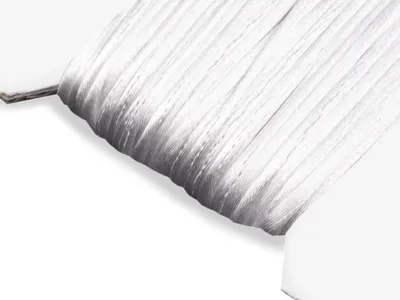Obrázek produktu pro Saténová šňůra 2mm, bílá, metráž / 1 m