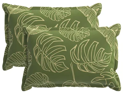 Obrázok produktu pre vidaXL Vankúšový poťah, 2 ks, vzor listov, 30 x 50 cm, polyester