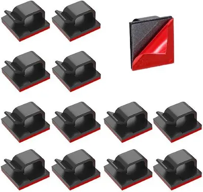 Productafbeelding van Famanu kabelklemmen, 100 stuks, zelfklevend - zwart