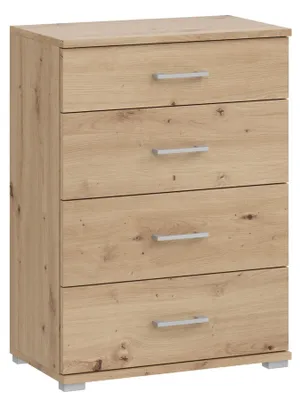 Produktbild von Schuhschrank Landhausstil Braun, 3 Türen, 1 Schublade, 60x82x35 cm