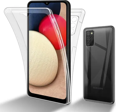 Produktbild von Cadorabo Schutzhülle für Samsung Galaxy A02s EU Hülle in natur 360° Etui Full Body Handyhülle Cover Case
