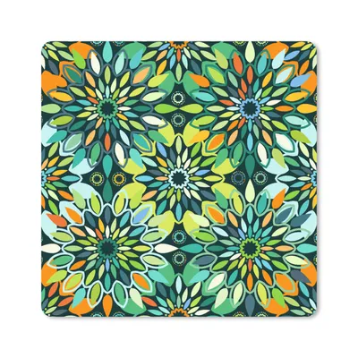 Produktbild von MuchoWow® Mauspad Mousepad Muster - Mandala - Grün 30x30 cm - Mousepads - Maus Mat - Pad - Mausunterlage - Gaming