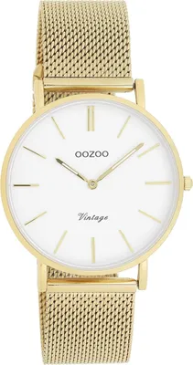 Produktbild von Oozoo Damen-Herren Edelstahlarmband Uhr Vintage Series gold Analog Quarzuhr UOC9910A