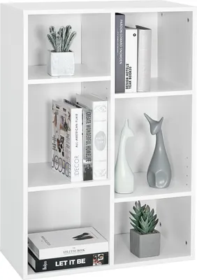 Image de Mondeer Bibliothèque Bibliothèque 60.5 x 30.3 x 90cm blanc