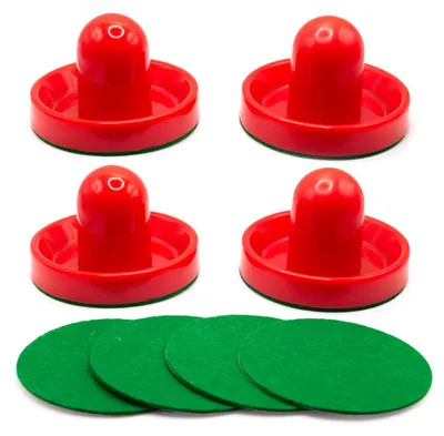 Obrázok produktu pre Bandito – Súprava štandardných tlačíkov na airhockey, 95 mm (4 ks + 4 filcové podložky)