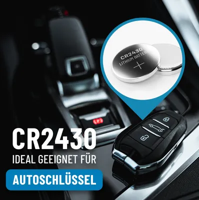 Produktbild von ABSINA CR2430 Knopfzelle 25er Pack - CR 2430 3V Knopfzellen auslaufsicher & lange Haltbarkeit - Knopfbatterie CR2430