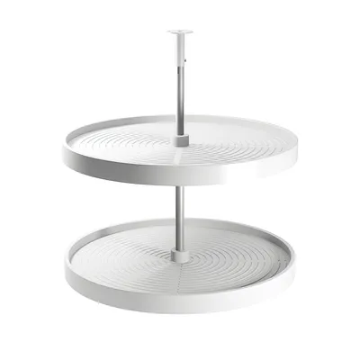 Produktbild von Emuca Lot runde Platten Shelvo für Küchenmöbel, für 800mm Modul, Kunststoff und Aluminium, weiss