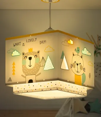 Immagine prodotto di Lampada da soffitto a sospensione per bambini Hello Little animali della giungla