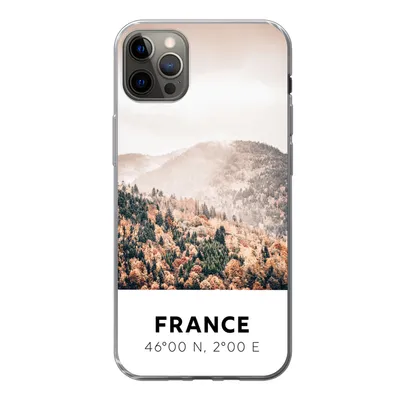 Produktbild von MuchoWow® Handyhülle Schutzhülle Hülle für iPhone 13 Pro Max Frankreich - Herbst - Mons Silikon Softcase Handy Hülle - Mobiltelefon