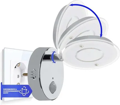 Productafbeelding van LED Nachtverlichting met Bewegingssensor - Veiligheidslamp voor Binnen en Buiten