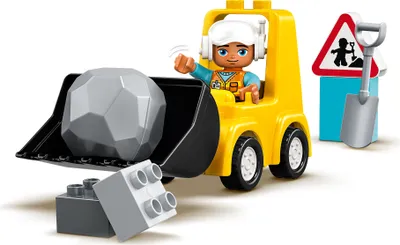 Produktbild von LEGO 10930 DUPLO Radlader, Spielzeug-Set mit Baufahrzeug für Kleinkinder ab 2 Jahren, Förderung der frühkindlichen Entwicklung und Feinmotorik