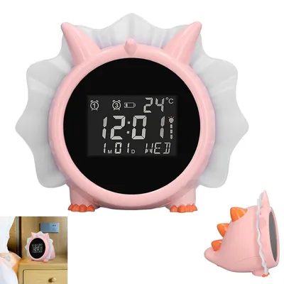 Produktbild von Wecker für Kinder, Kinder Schlaftrainer für Jungen und Mädchen, Wiederaufladbar Kinderwecker Lichtwecker mit Nachtlicht, Countdown, Snooze-Funktion
