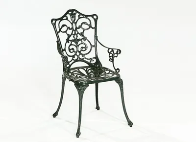Produktbild von Merxx Sessel "Lugano" - Aluminiumguss, Farbe: grün, (TxBxH): 55 x 50 x 89 cm