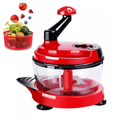 Produktbild von Gemüseschneider 1500ml – Manueller Zwiebelschneider mit Seilzug, Multizerkleinerer für Haushalt & Küche