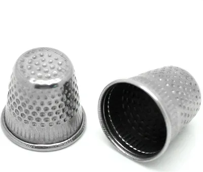 Produktbild von 10 Fingerhüte Silberfarben 19 x 18mm