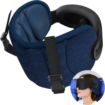 Produktbild von Reisekissen 360°, für Flugzeug, blau