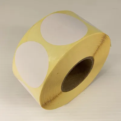 Produktbild von Rol mit 1000 beschreibbaren, selbstklebenden Etiketten, Durchmesser 40 mm