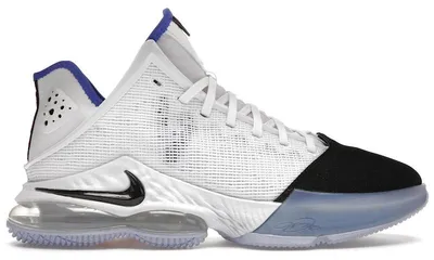 Produktbild von Nike LeBron 19 Low White Medium Blue Siren Red Black - EU 42