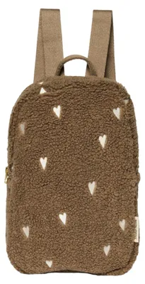Produktbild von Studio Noos Teddy Hearts Mini Rucksack - Braun