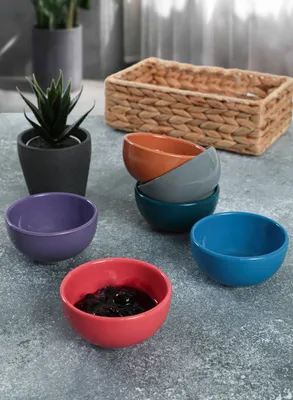 Produktbild von Hermia Concept, X0001356400000000000000000, Keramikschüssel-Set (6-teilig), Mehrfarbig, 100 % KERAMIK, 8 x 8 cm