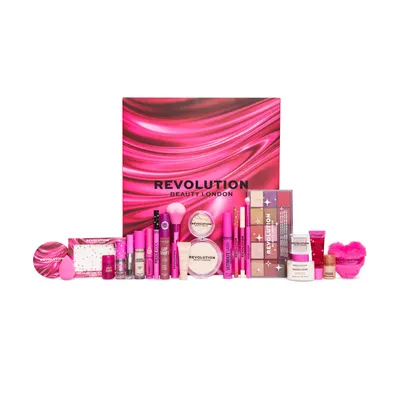 Produktbild von Revolution Adventskalender 2026 – 24-teiliges Make-up-Set mit Kosmetik und Beauty-Accessoires