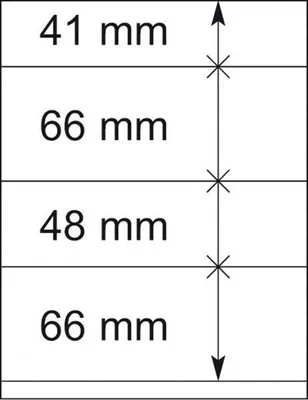 Produktbild von Lindner 802411P T-Blanko-Blätter - 10er-Packung