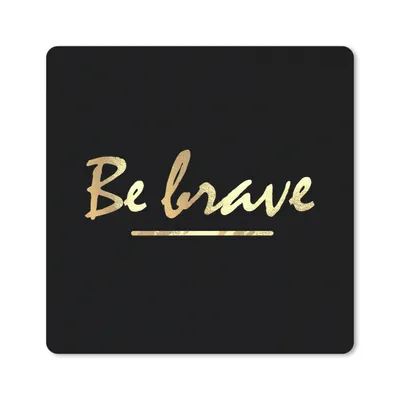 Produktbild von MuchoWow® Mauspad Mousepad Zitate - Gold - Schwarz 30x30 cm - Mousepads - Maus Mat - Pad - Mausunterlage - Gaming