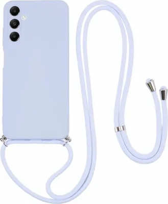 Produktbild von Samsung Galaxy A05s Hülle - Coverup Colour TPU Back Cover mit Handykette - Lavendel Grau